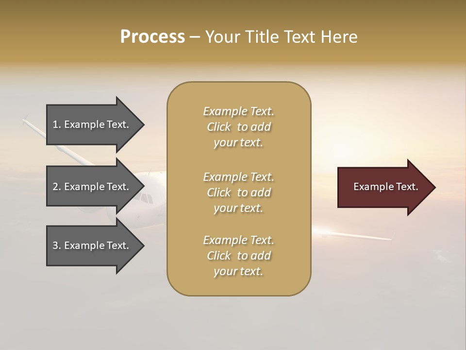 Commercial Tourism Blue PowerPoint Template