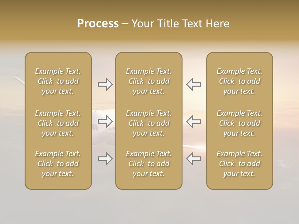Commercial Tourism Blue PowerPoint Template
