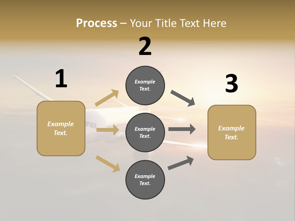 Commercial Tourism Blue PowerPoint Template