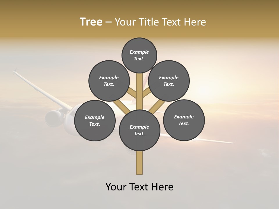 Commercial Tourism Blue PowerPoint Template