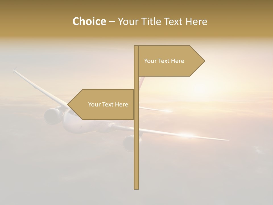 Commercial Tourism Blue PowerPoint Template