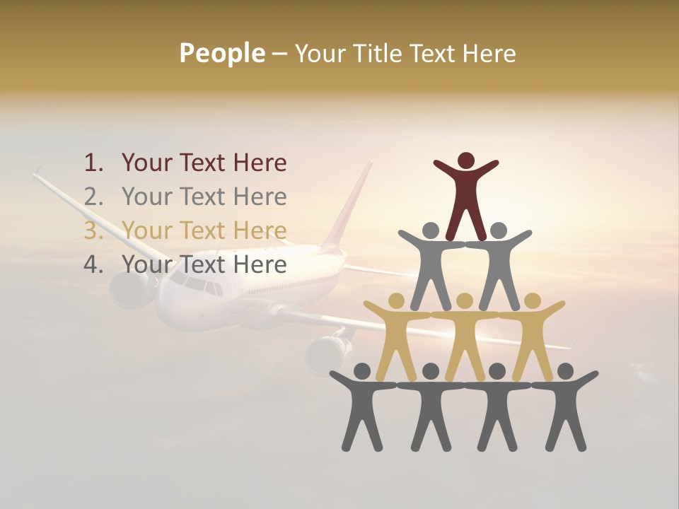 Commercial Tourism Blue PowerPoint Template