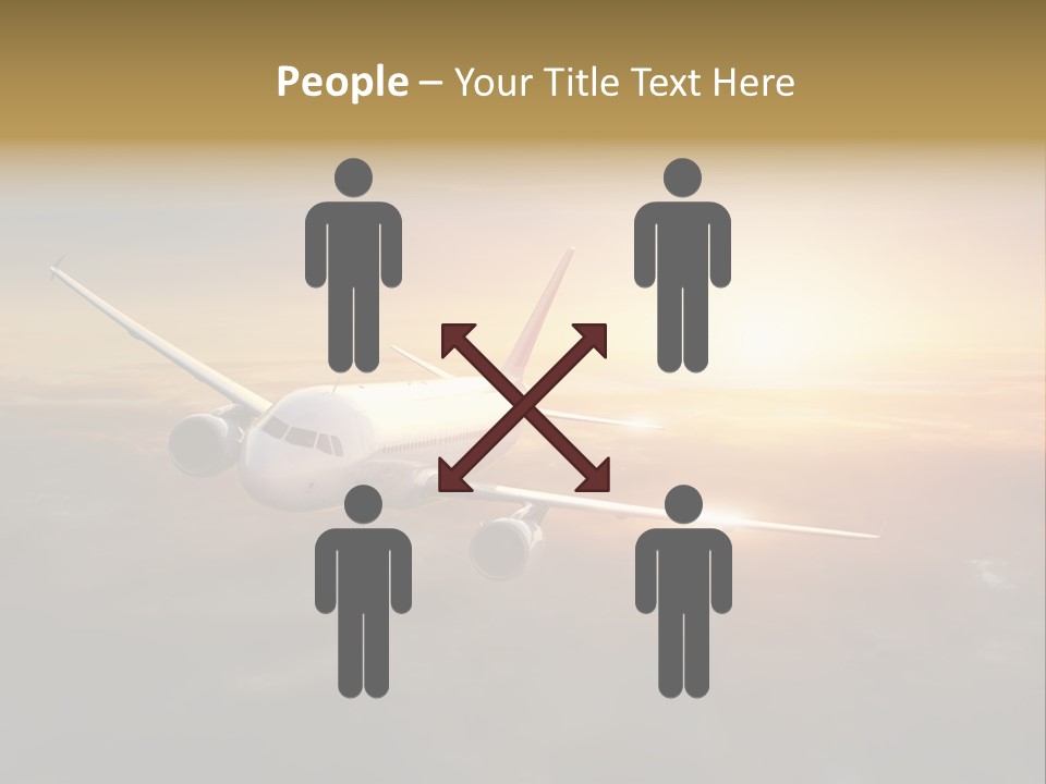 Commercial Tourism Blue PowerPoint Template