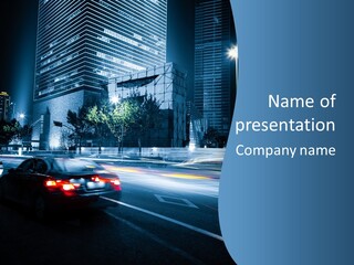 Highway Metropolitan Jinmao PowerPoint Template