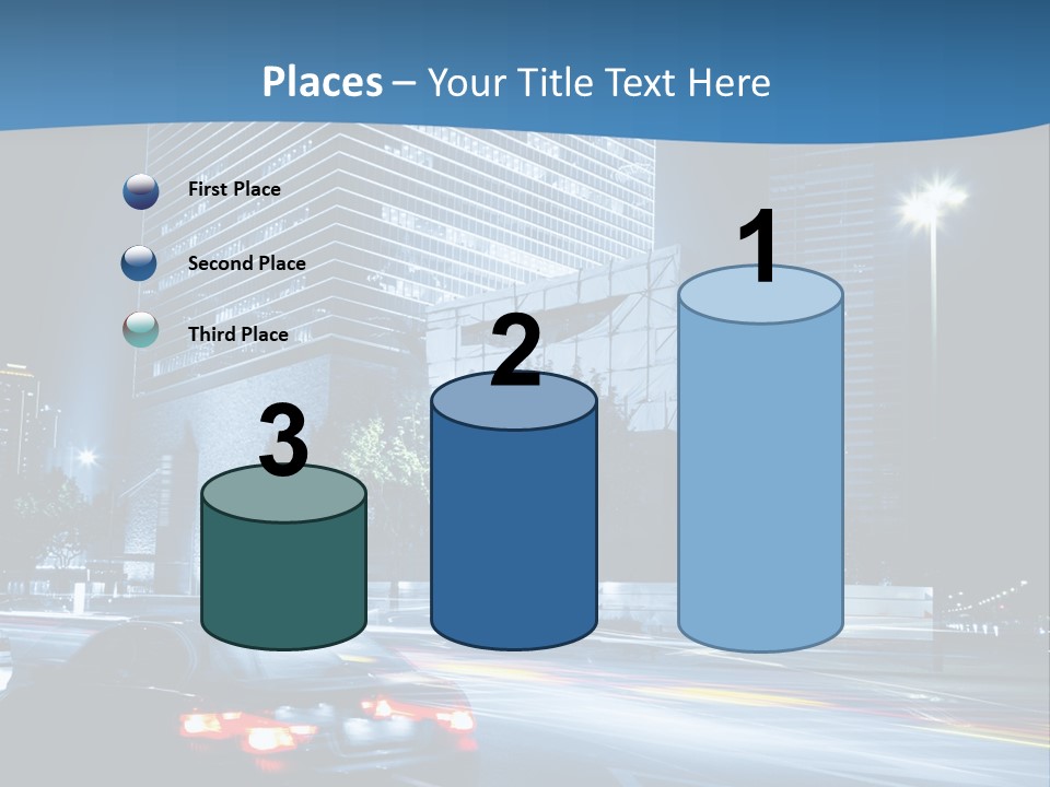 Highway Metropolitan Jinmao PowerPoint Template