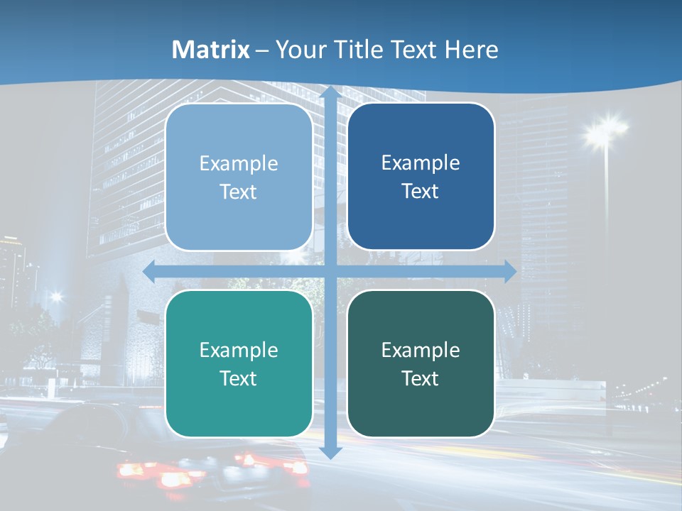 Highway Metropolitan Jinmao PowerPoint Template
