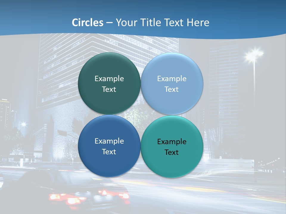 Highway Metropolitan Jinmao PowerPoint Template