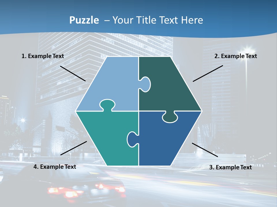 Highway Metropolitan Jinmao PowerPoint Template