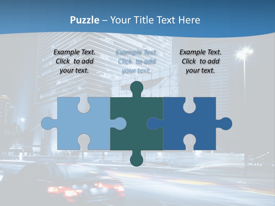 Highway Metropolitan Jinmao PowerPoint Template