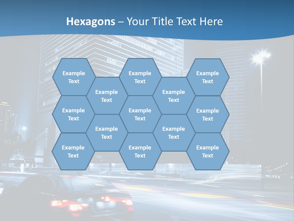 Highway Metropolitan Jinmao PowerPoint Template