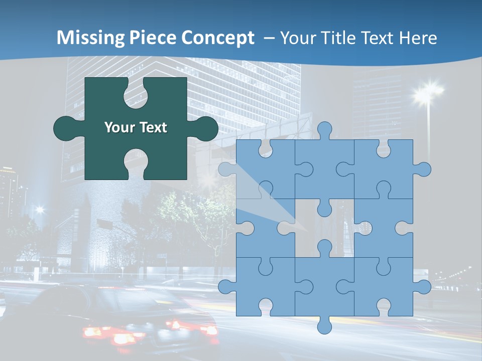 Highway Metropolitan Jinmao PowerPoint Template