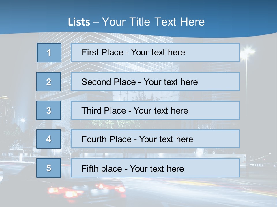 Highway Metropolitan Jinmao PowerPoint Template