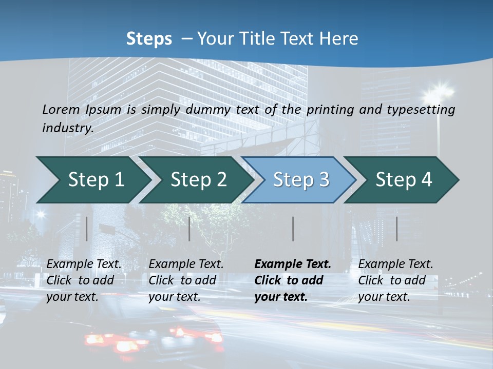 Highway Metropolitan Jinmao PowerPoint Template