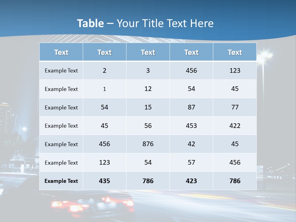 Highway Metropolitan Jinmao PowerPoint Template