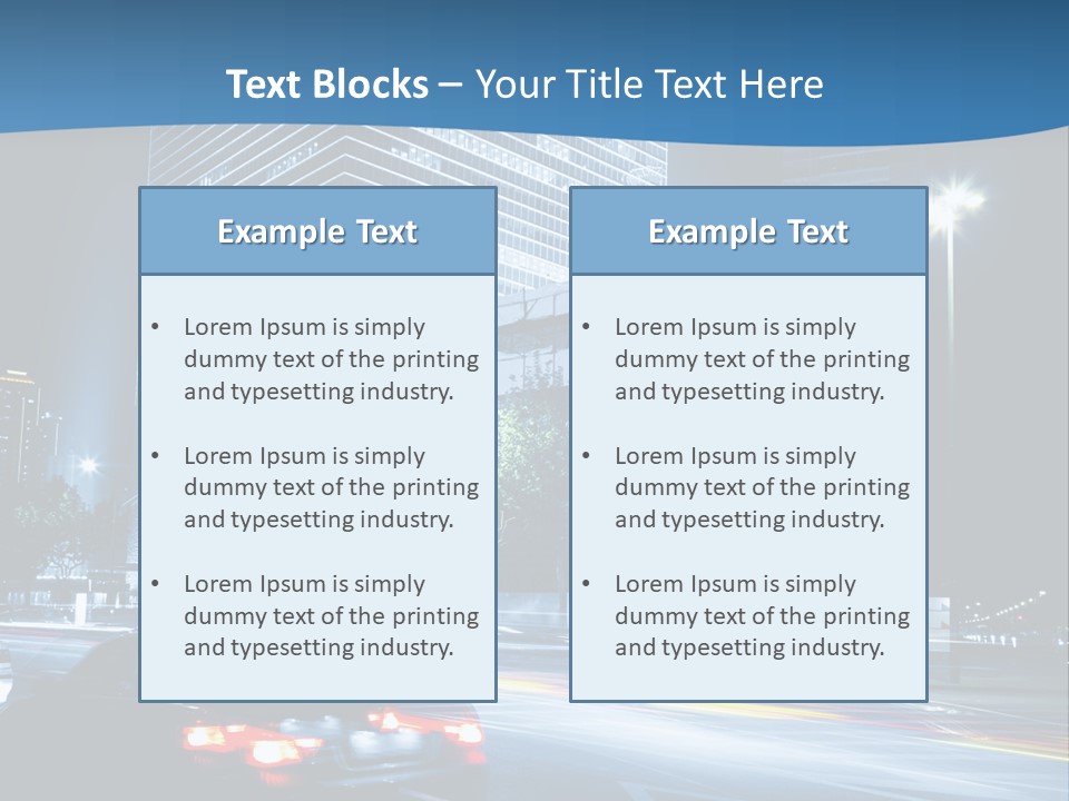 Highway Metropolitan Jinmao PowerPoint Template