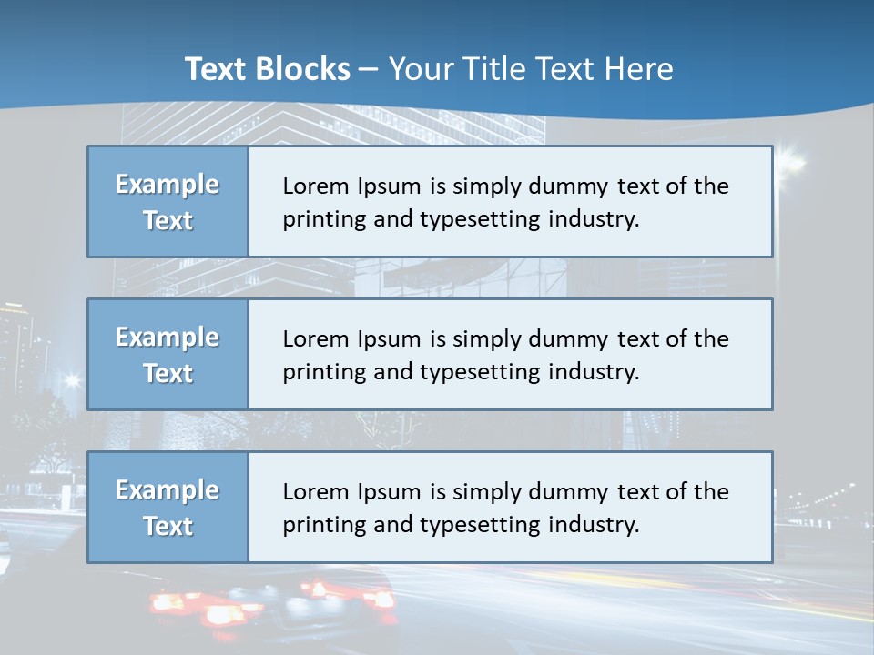 Highway Metropolitan Jinmao PowerPoint Template