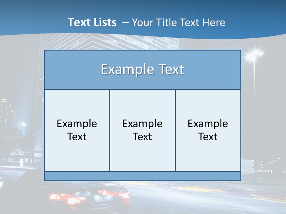Highway Metropolitan Jinmao PowerPoint Template