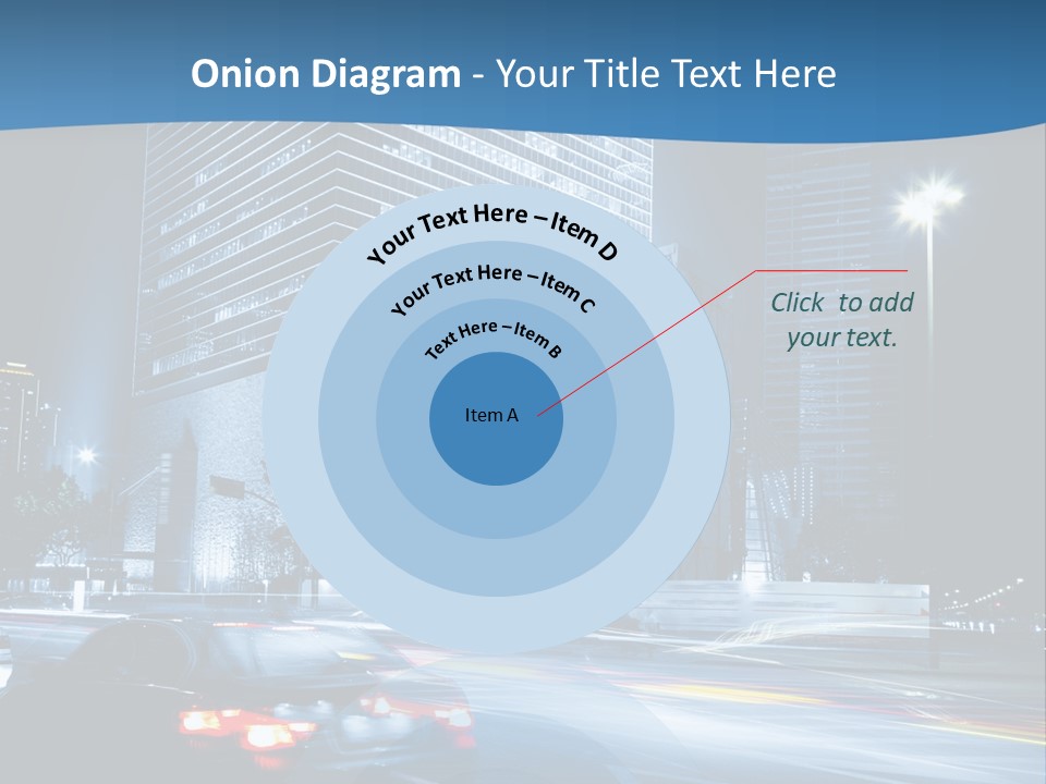 Highway Metropolitan Jinmao PowerPoint Template