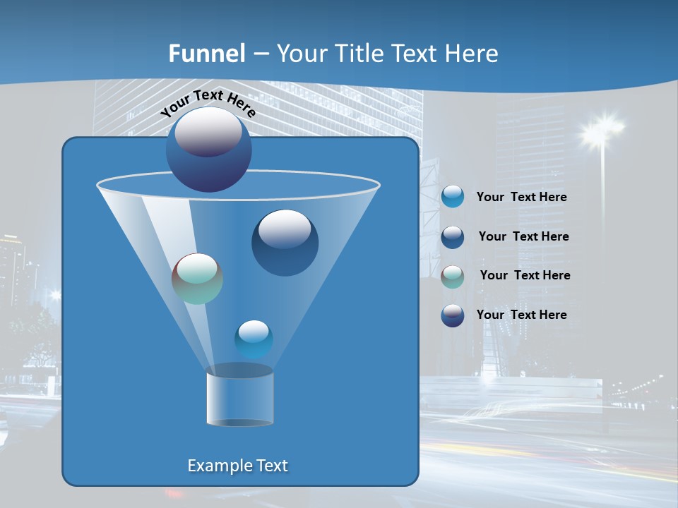 Highway Metropolitan Jinmao PowerPoint Template