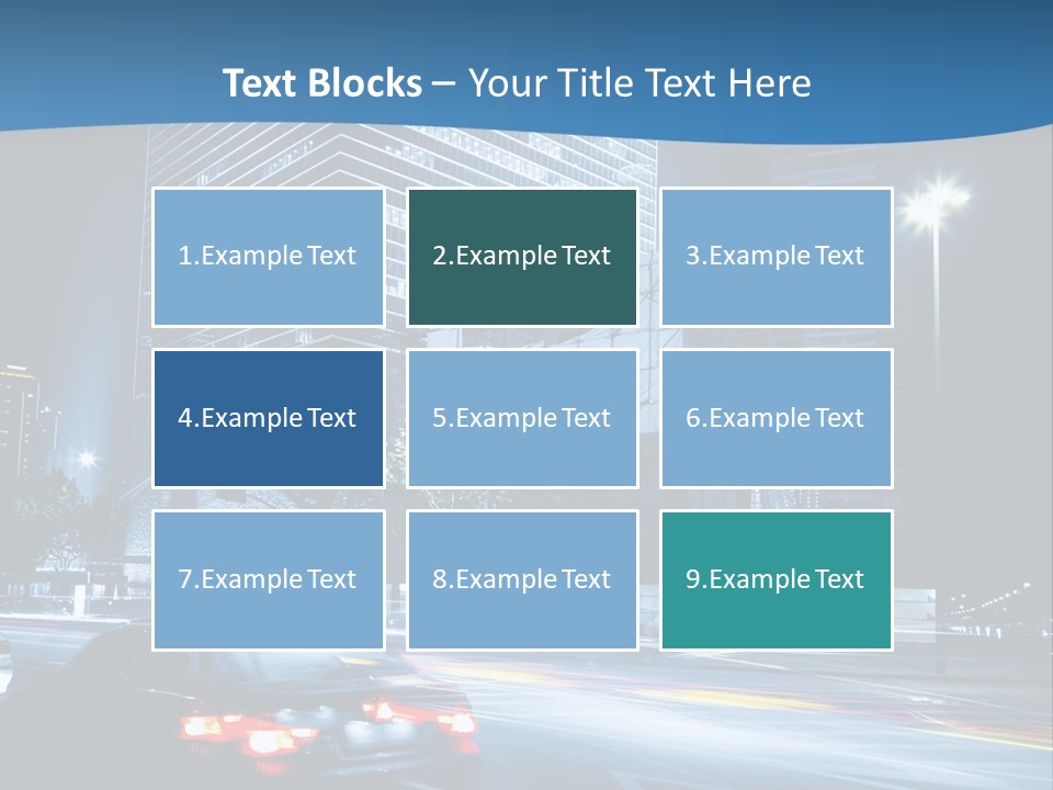 Highway Metropolitan Jinmao PowerPoint Template
