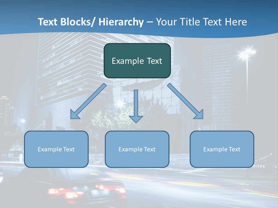 Highway Metropolitan Jinmao PowerPoint Template