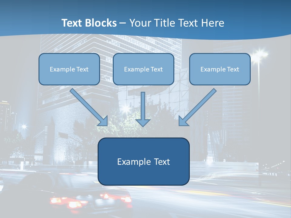 Highway Metropolitan Jinmao PowerPoint Template