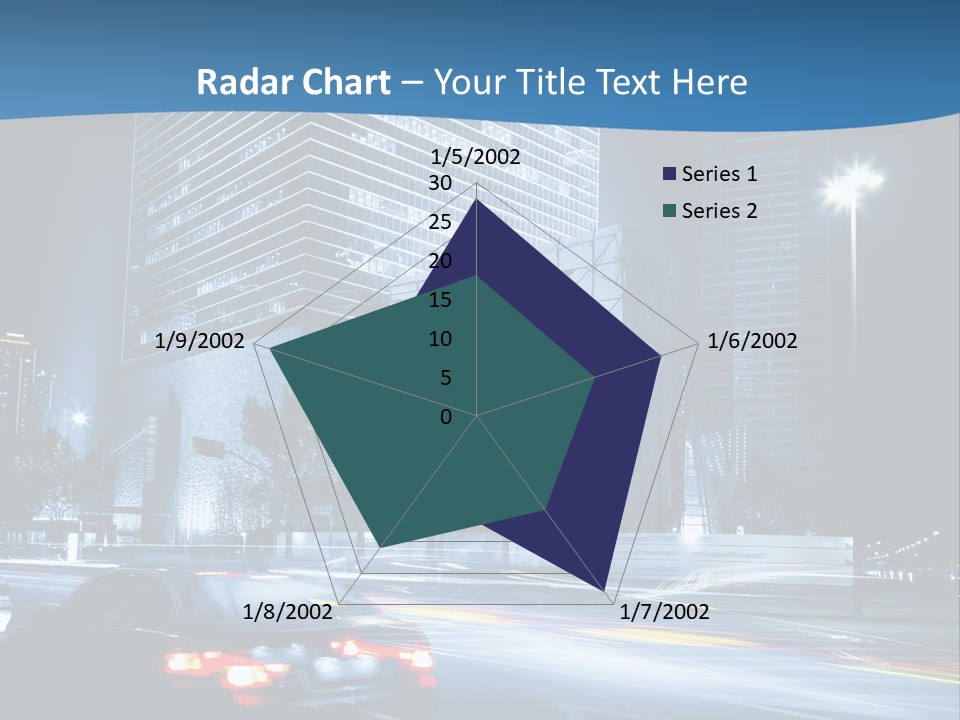 Highway Metropolitan Jinmao PowerPoint Template