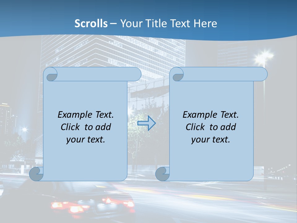Highway Metropolitan Jinmao PowerPoint Template