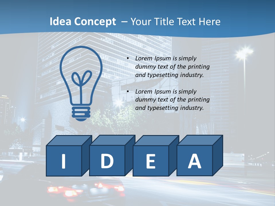 Highway Metropolitan Jinmao PowerPoint Template