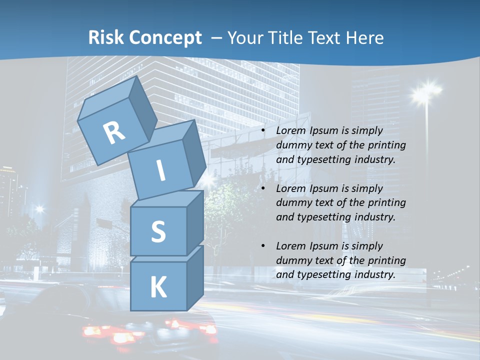 Highway Metropolitan Jinmao PowerPoint Template