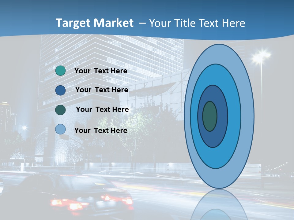 Highway Metropolitan Jinmao PowerPoint Template