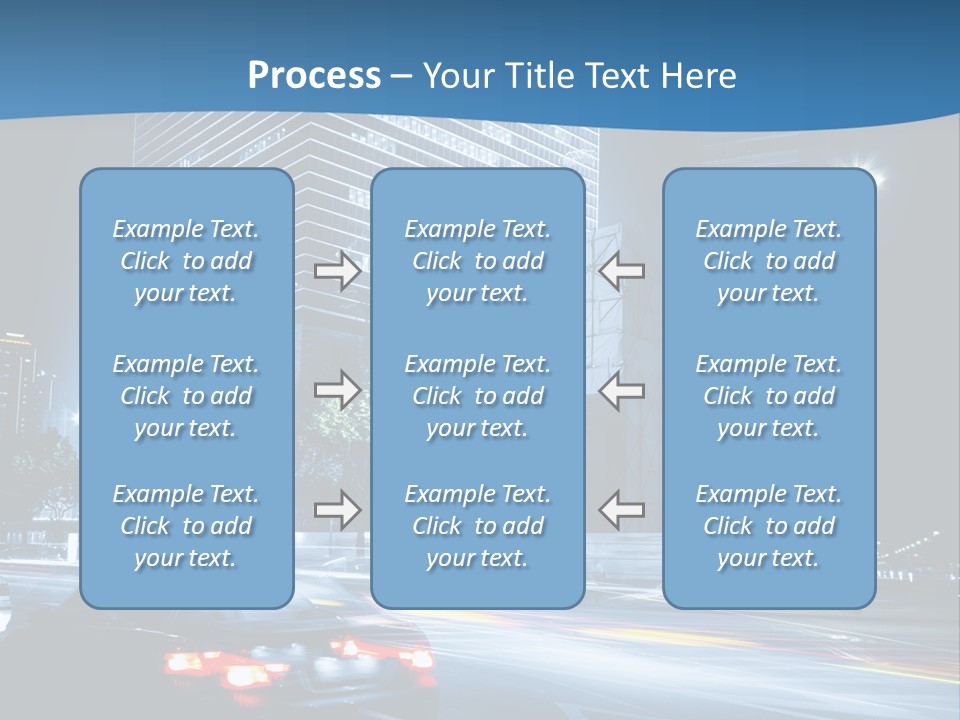 Highway Metropolitan Jinmao PowerPoint Template
