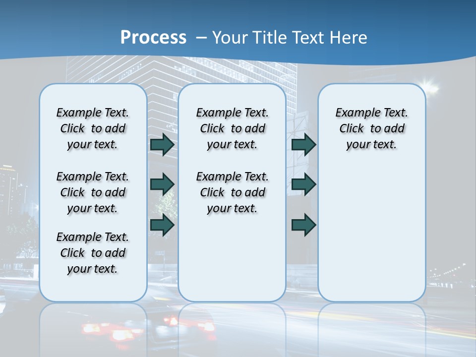 Highway Metropolitan Jinmao PowerPoint Template