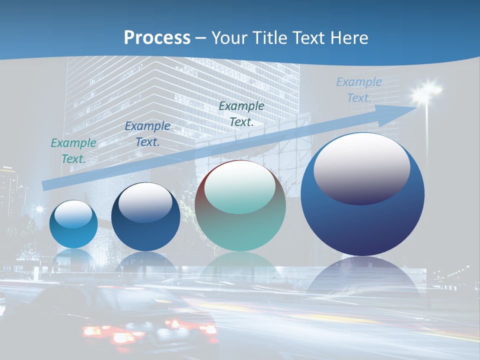 Highway Metropolitan Jinmao PowerPoint Template