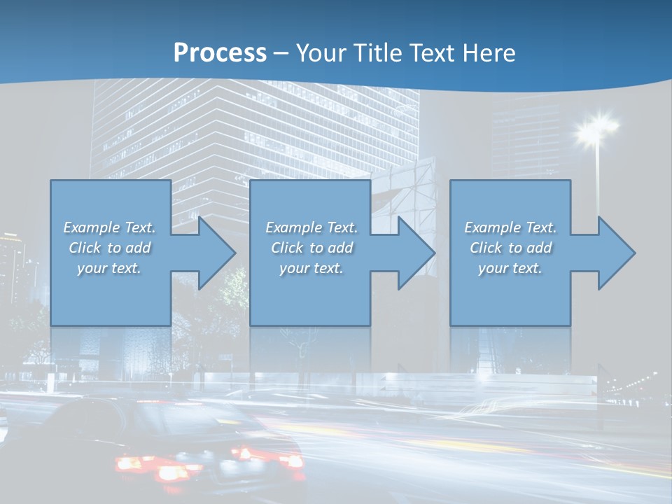 Highway Metropolitan Jinmao PowerPoint Template