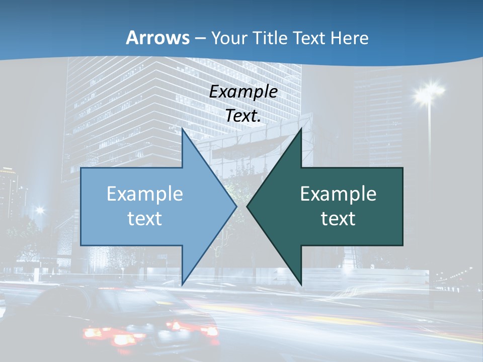 Highway Metropolitan Jinmao PowerPoint Template
