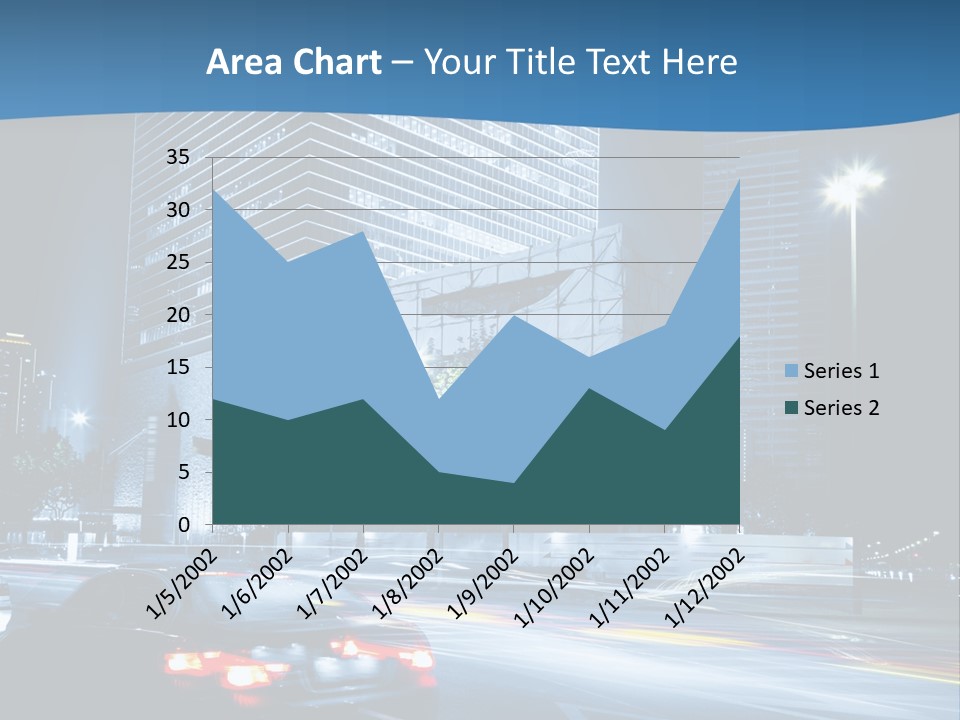 Highway Metropolitan Jinmao PowerPoint Template