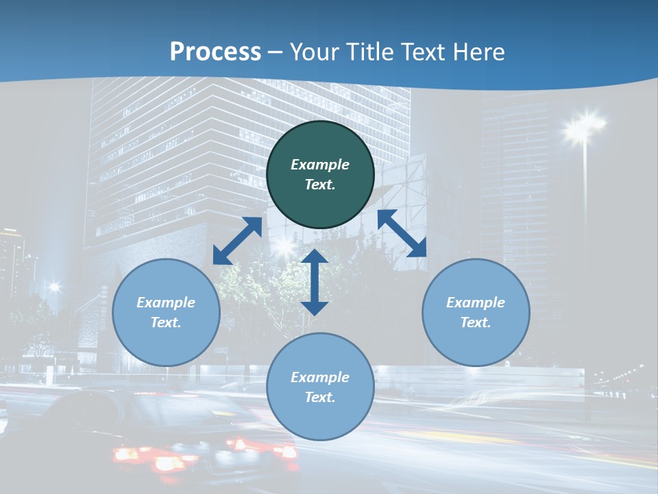 Highway Metropolitan Jinmao PowerPoint Template