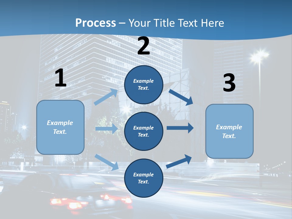 Highway Metropolitan Jinmao PowerPoint Template