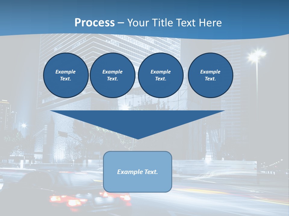 Highway Metropolitan Jinmao PowerPoint Template