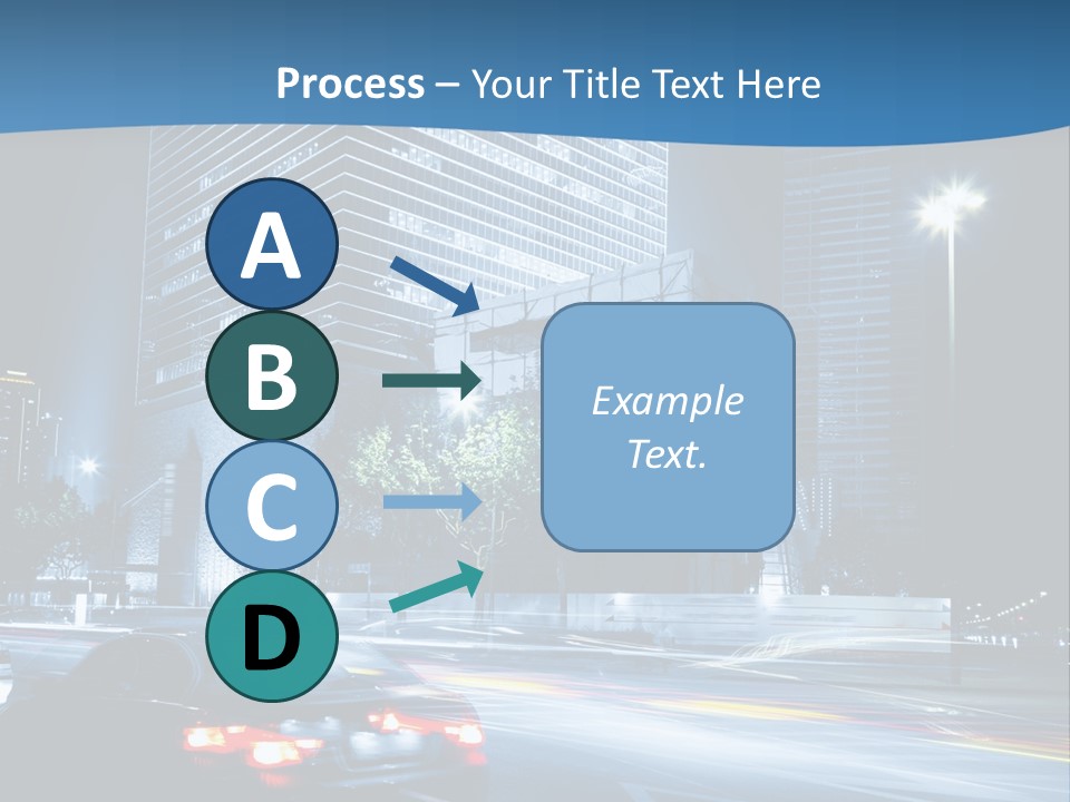 Highway Metropolitan Jinmao PowerPoint Template