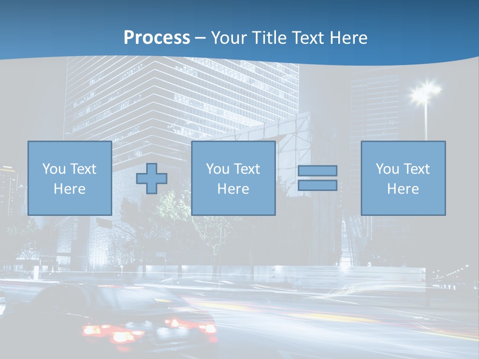 Highway Metropolitan Jinmao PowerPoint Template