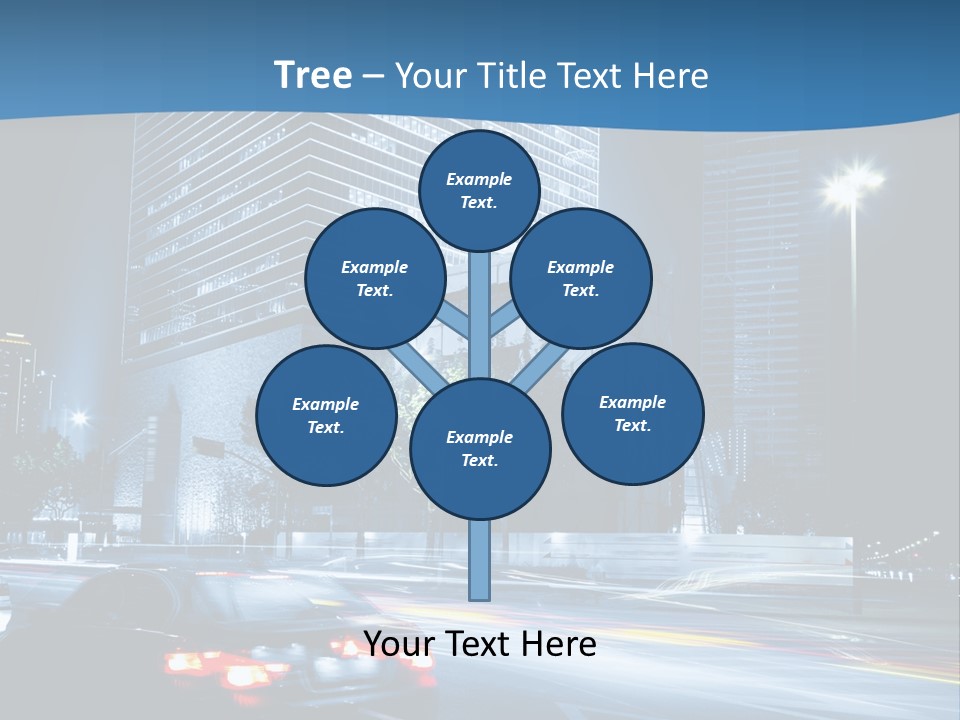 Highway Metropolitan Jinmao PowerPoint Template