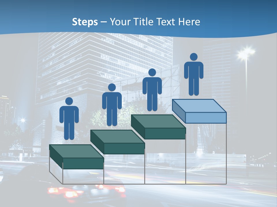 Highway Metropolitan Jinmao PowerPoint Template