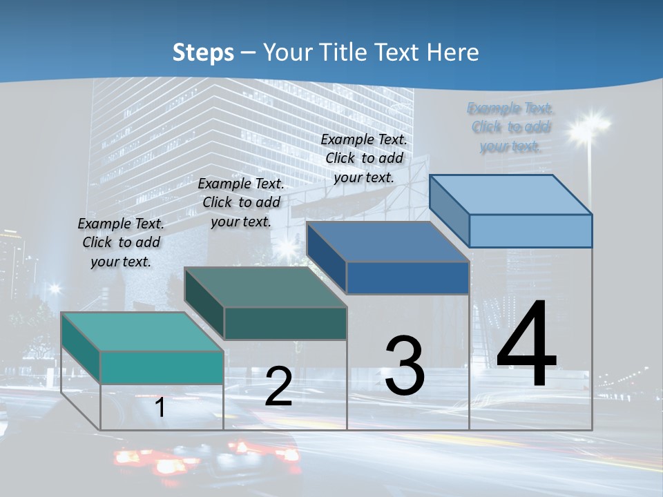 Highway Metropolitan Jinmao PowerPoint Template