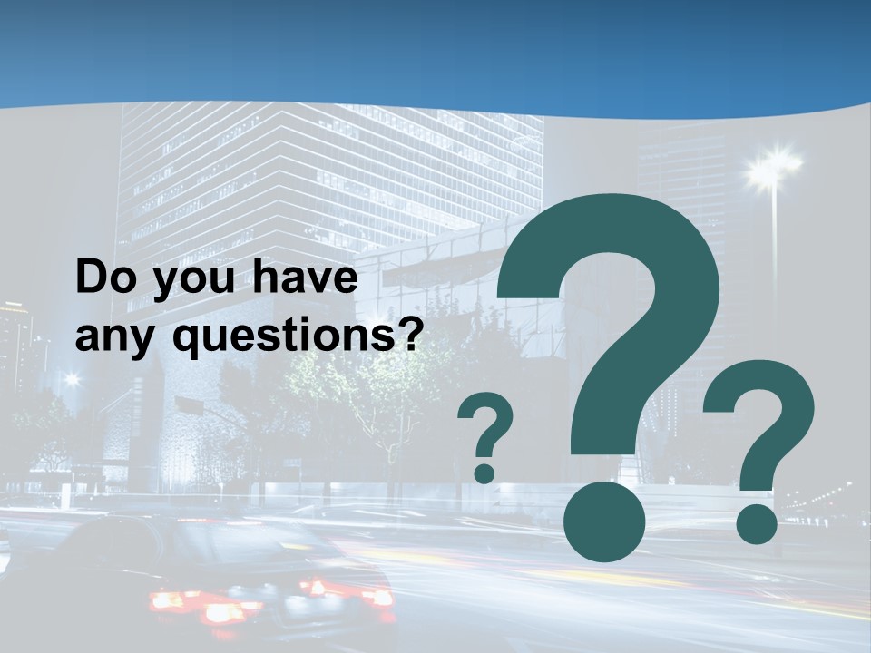 Highway Metropolitan Jinmao PowerPoint Template