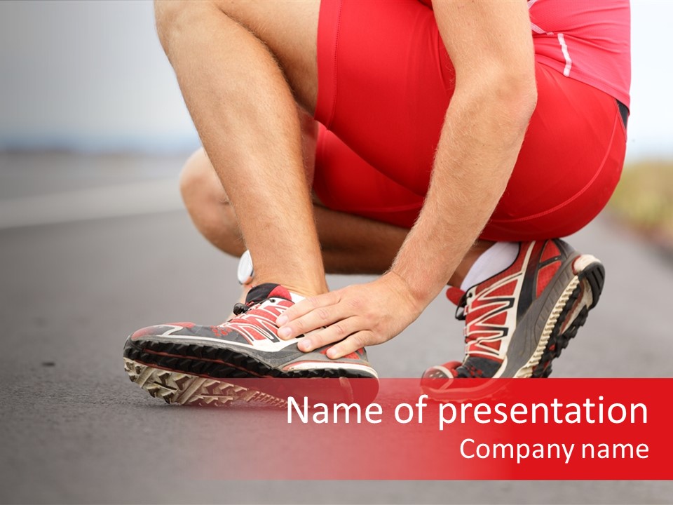 Foot Rupture Injury PowerPoint Template