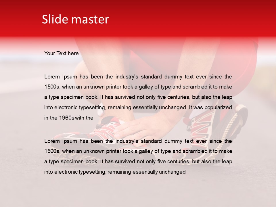 Foot Rupture Injury PowerPoint Template