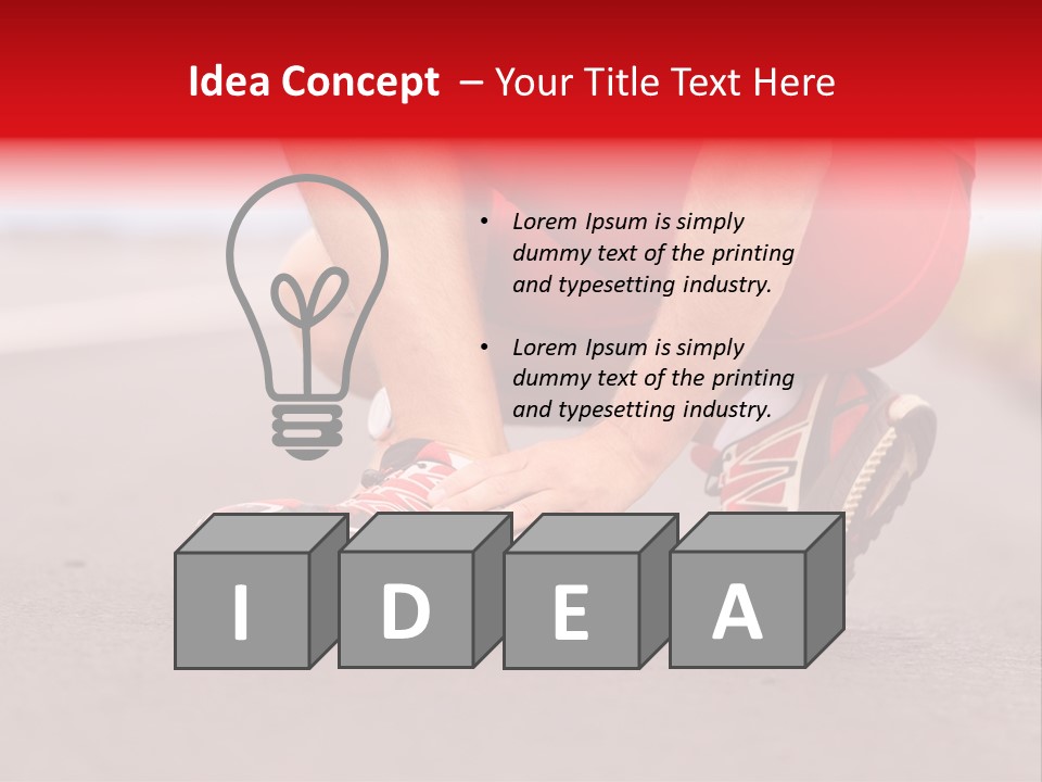 Foot Rupture Injury PowerPoint Template