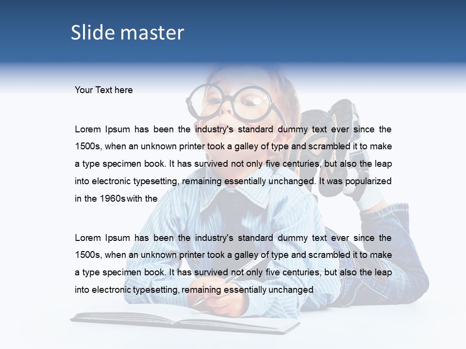 Copy Space Shirt Dreaming PowerPoint Template